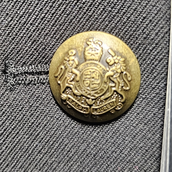 Ralph Lauren Embroidered Velvet & Sequins  Trim Tricotine Coat - Picture 6 of 8